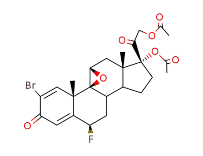 2-bromo-9β,11β-epoxy-6β-fluoro-17,21-dihydroxypregna-1,4-diene-3,20-dione 17,21-di(acetate)
