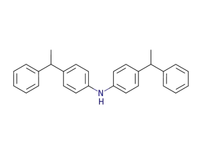 4-(1-phenylethyl)-N-[4-(1-phenylethyl)phenyl]-benzenamine